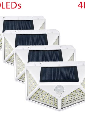 Outdoor 100 LED Solar Light Motion Sensor Waterproof Sunligh
