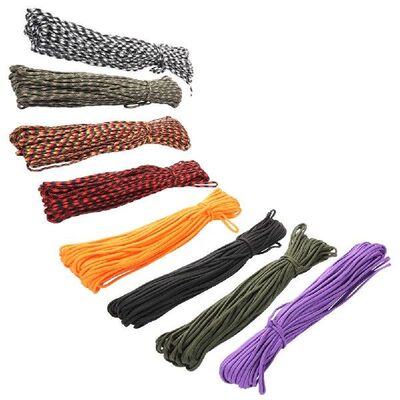 550 Paracord Parachute Cord Lanyard Tent Rope Guyline Mil
