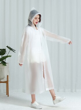 Reusable Thicken Women Men Rain Coat Waterproof Jacket Ponch