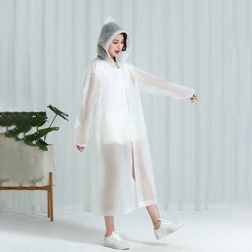 Reusable Thicken Women Men Rain Coat Waterproof Jacket Ponch