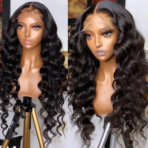 13x4 HD Lace Frontal Wig Loose Deep Wave Wig Lace Front Huma