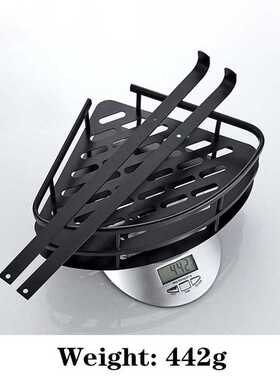 Wall Mounted Bathroom Black Trangle Shelves Aluminum Basket