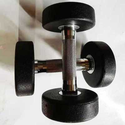 5kg Dumbbell Black One-Piece Rubber-Covered Dumbbell Set Fit
