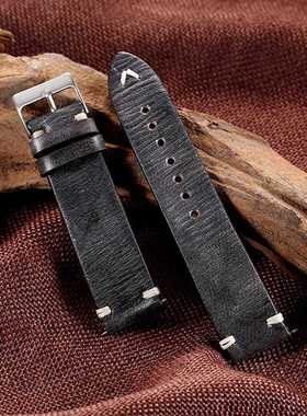 Onthelevel First Layer Calfskin Leather Watch Strap Handmad