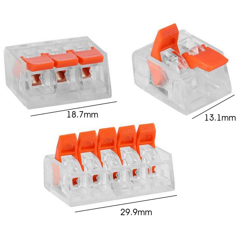75pcs 221 Electrical Connector Wire Block Clamp Terminal Cab