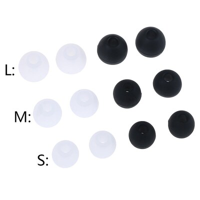 6 Pairs =12 PCS Silicone Earbud Cushion Replacement Headpho