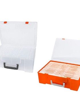 Portable Photo Storage Box Plastic Transparent Stackable