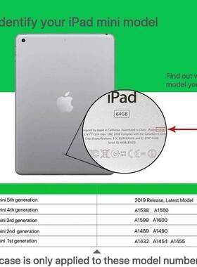 Case cover For iPad mini 1 2 3 4 5 models A1432 A1489 A1599