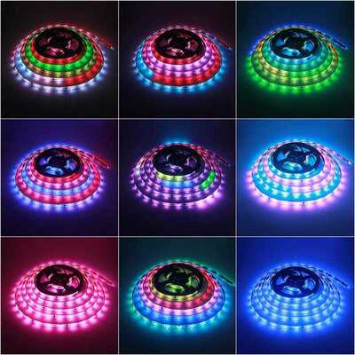 WS2811 Dream RGB Led Strip Lights Bluetooth RGBIC Addressabl