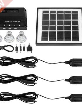 Outdoor Solar Power Led Lighting Bulb Lamp System Solar Pane