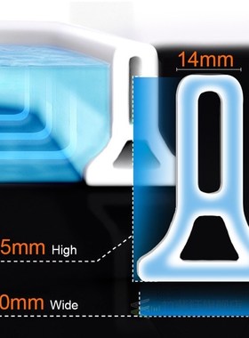 1PC Threshold Water Dam Shower Barrier Bathroom And Kitchen