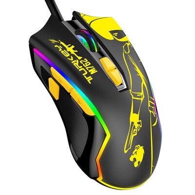 Kcpds M762 Gaming Mouse, 6-Speed Dpi Free Switching Rgb Mobi