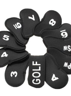 10 Pcs Golf Club Head Covers Iron Putter Head Cover Putter
