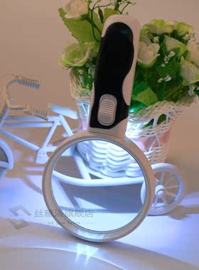 Hot 2.5X 5X 16X Illuminated 2-LED Lighted Handheld Magnifyin