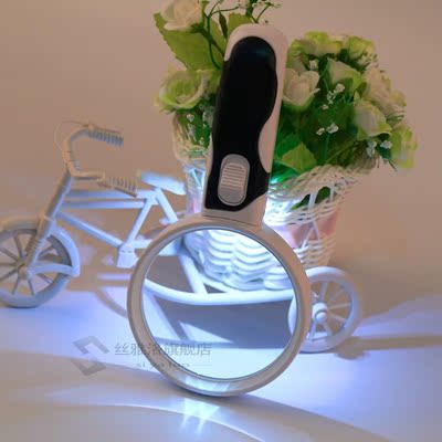 Hot 2.5X 5X 16X Illuminated 2-LED Lighted Handheld Magnifyin