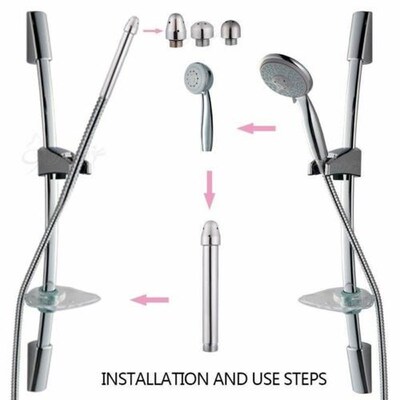 Shower Enema Water Nozzle 3Style Head Douche l Clean Kit Cl