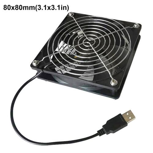 5V USB Router Cooling Fan DIY TV Box Ball Sleeve Cooler