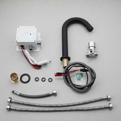 Matte Black Hand Touch Tap Automatic Inflated Sensor Faucet