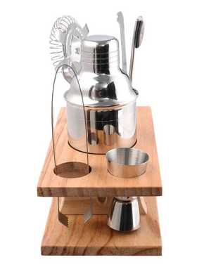 1Set Cocktail Shaker Bar Set Stainless Steel Bartender Kit M