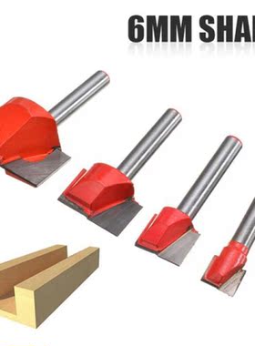 4pcs 10/15/22/30mm Wood Milling Router Bits Bottom Cleaning