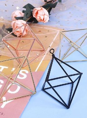 Hanging Planters Geometric Swing Wrought Iron Tillandsia