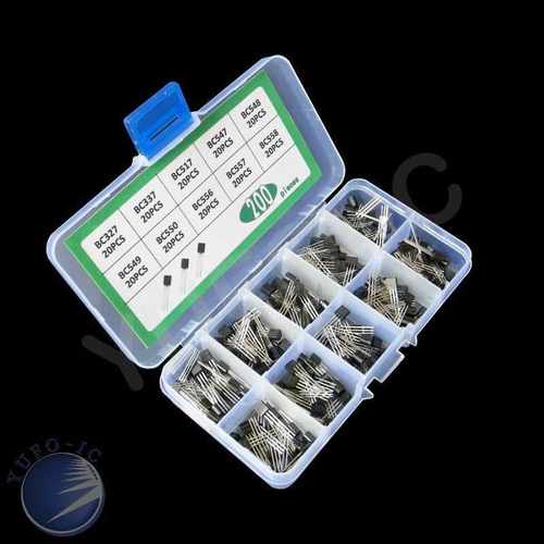 10 Values * 20pc=200pcs Transistor kit box set BC327 BC337 B