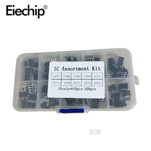 100pcs/lot In common use DIP IC kit NE555 UC3842 UC3843 UC38