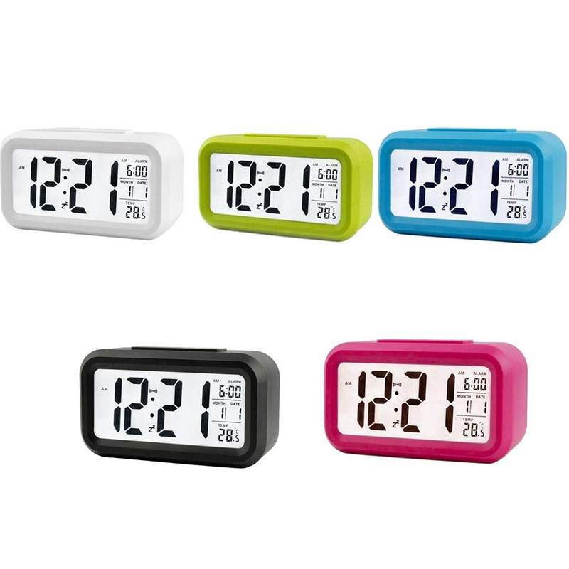 Electric Desktop Table Clock Electronic Alarm Digital Big LE