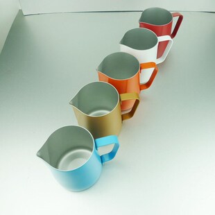 Stainless Steel Pitcher Coffee Pitcher Milk Frothing Jug Pul