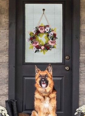 16inch Flower Wall Vintage Simulation Floral Wreath ing