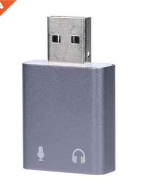 USB 2.0 To 3D Virtual Audio Sound Card Adapter Drop ipping