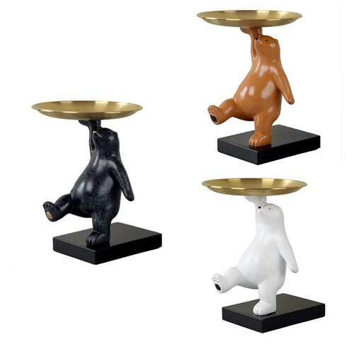 Nordic Bear Statue Resin Decoration Modern Home Decor Polar
