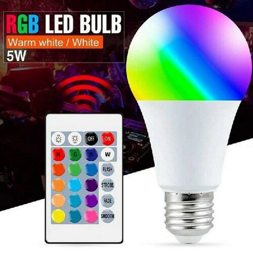 3 PACK 16 Color Changing Magic Light E27 RGB LED Lamp Bulb