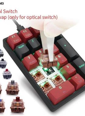 Type C Numeric Keypad Full Size 21 Key Portable independent