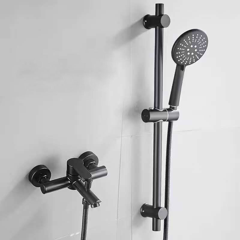 304 Stainless Steel Bathroom Shower Faucets Triple Bathtub F