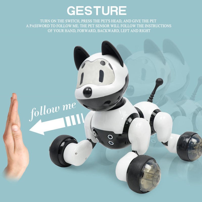 Intelligent robot pet cat dog electric sound control voice