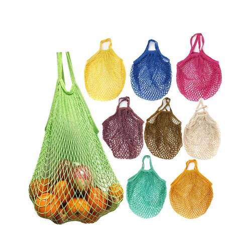 Kitchen Fruit Vegetable Mesh Storage Bag Portable Shopping