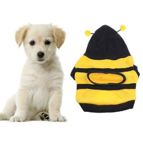 Cute Pets T Shirt Bumble Bee Puppy Dog Clothes Pet Cat Vest