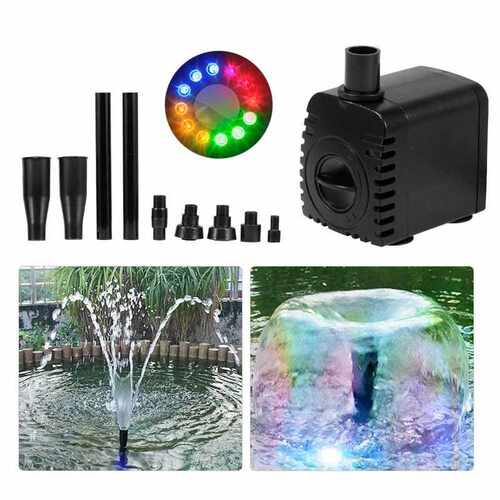 10W/15W ltra-Quiet Submersible Water Fountain Pump Fish ank