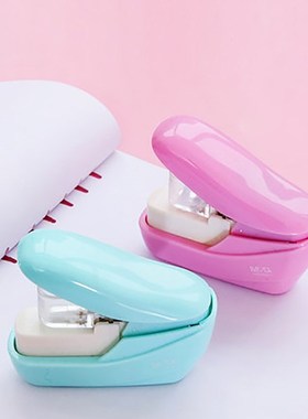 Students Stationery Nail Free Stapler Stapleless Safe Staple