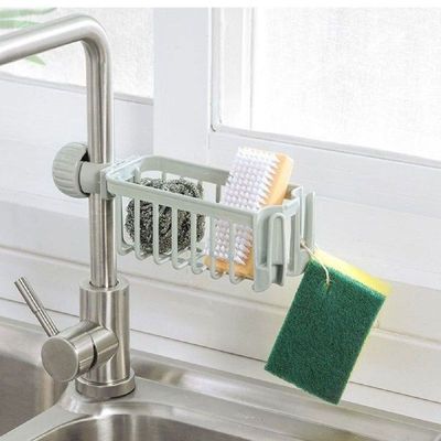 Adjustable Taps Shelf Draining Rack Towel Holder for