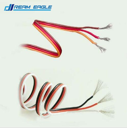 Wholesale 100M 26AWG 3P JR Futaba servo extension cable wire