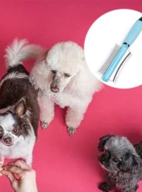 Double Sided Pet Brush For Grooming  Massaging Dogs Cats