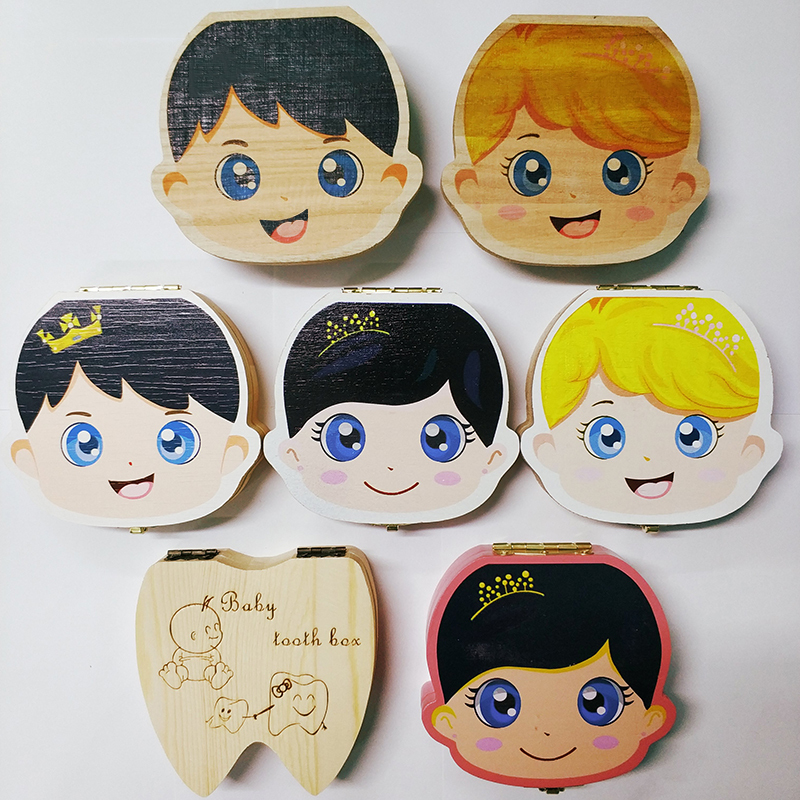 baby tooth box organizer spanish english portuguese russian