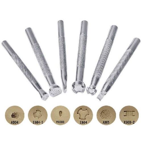 6pcs/set Metal Leather Working Saddle Making Tools Carving