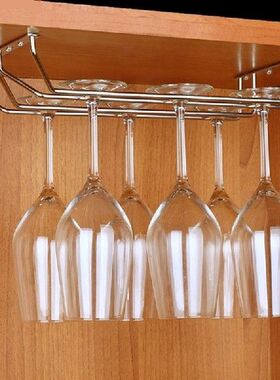 3 Rows Wine Glass Rack Under Cabinet Stemware Wine Glass