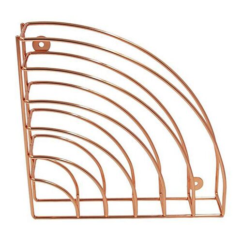 2 Packs Hanging File Holder Organizer Metal Wire Basket Geom