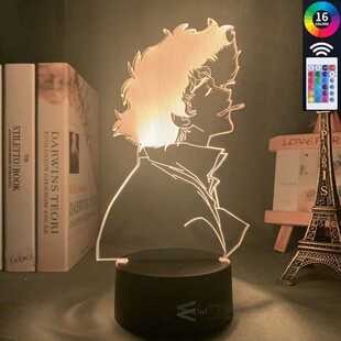 3d Lamp Anime Cowboy Bebop Spike Spiegel LED Night Light For