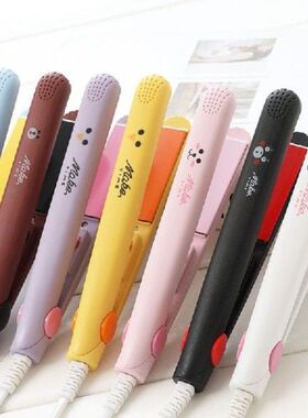 Electronic Hair Straightener Curler Mini Ceramic Iron Flat
