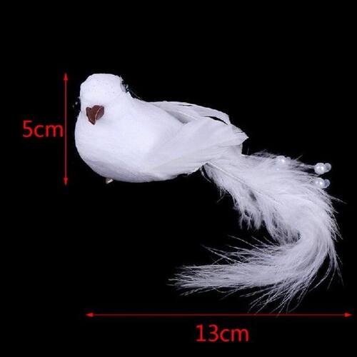 1Pcs Simulation Birds Artificial Feather Doves Feather Park
